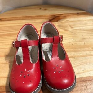 FootMates Red Mary Jane T-Strap Dress Shoes